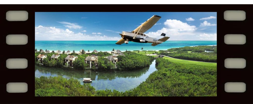 Renta de avioneta para realizar fotografia aerea en cancun