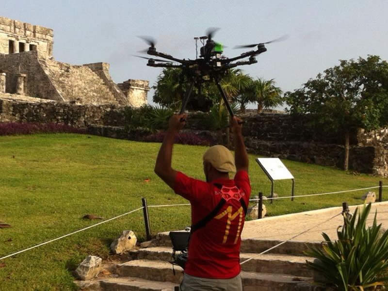 helicam en cancun fotografía aérea en cancun foto con dron